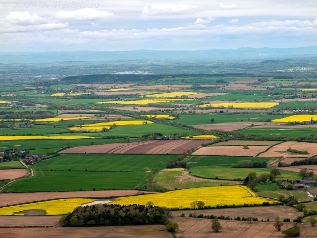 Θέα από το Wrekin, Shropshire, Αγγλία, Ηνωμένο Βασίλειο (View from the Wrekin, Shropshire, England, United Kingdom)